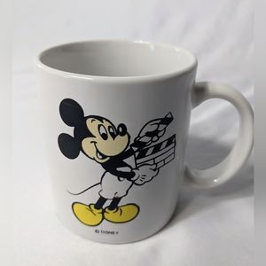 The Walt Disney Studios Mickey Mouse Director Coffee Mug Cup White Vintage